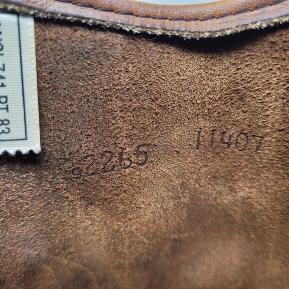 VTG Red Wing Boots 8B Pecos Western Brown Leather Safety Toe Work Nailseat 2265 - Picture 13 of 15